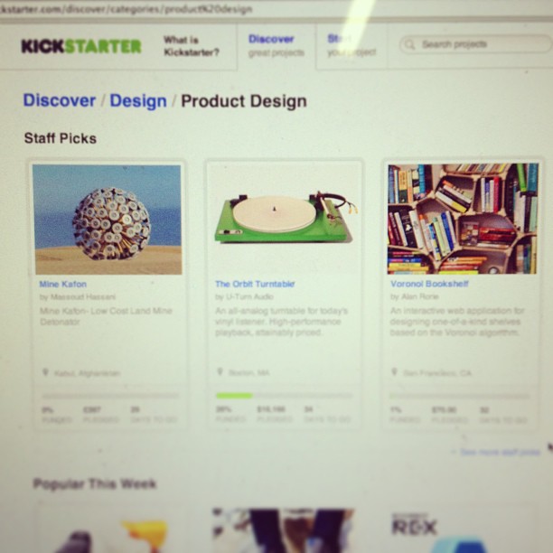 Sweet! The Voronoi Bookshelf is a Staff Pick on Kickstarter!